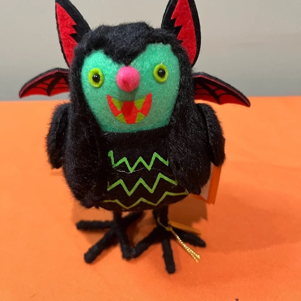 6/$25 Batrick Festive Black and Green Bat Decor